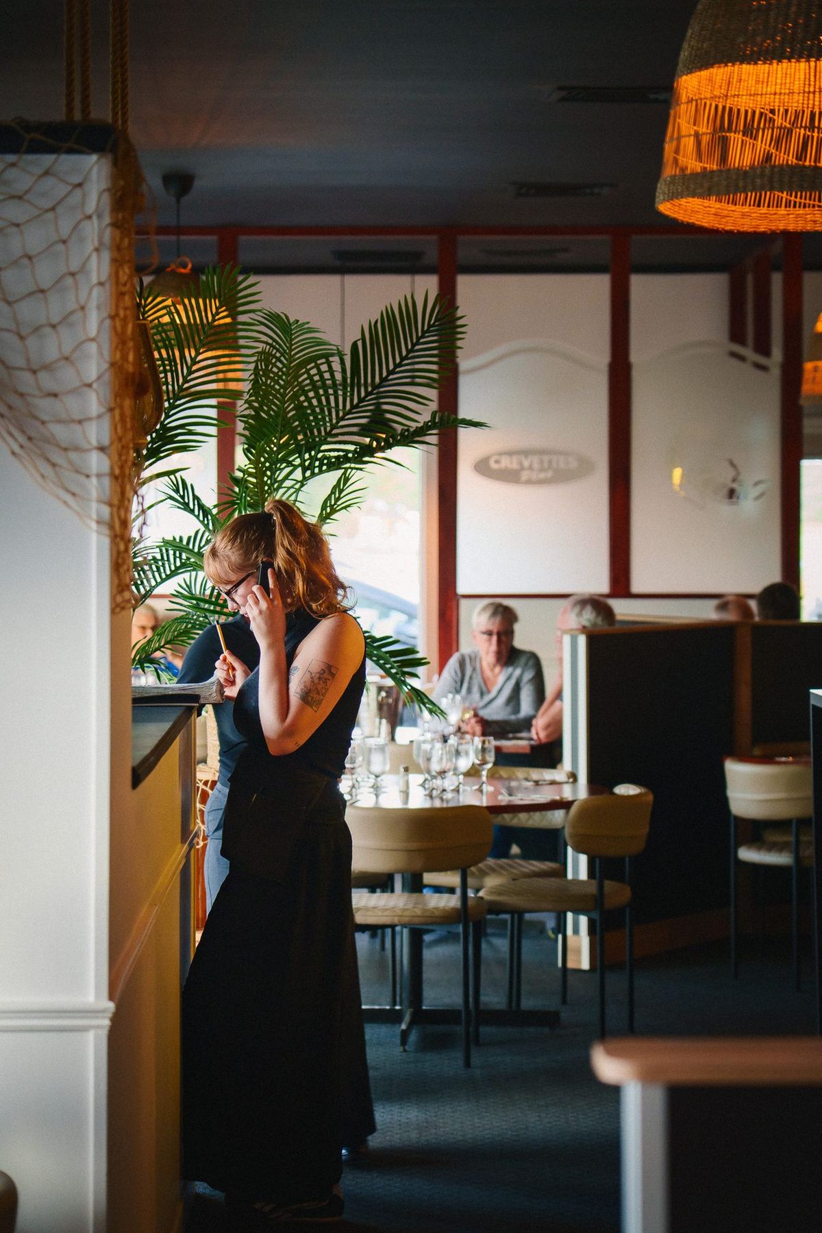 Salle à manger pendant le service